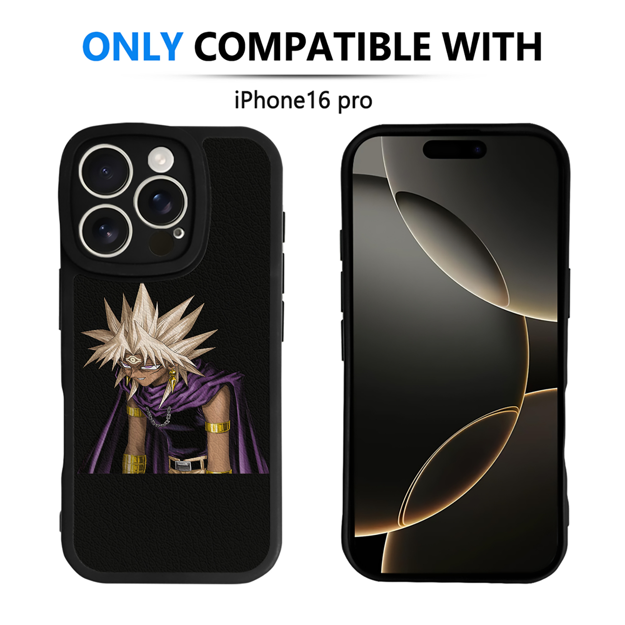 遊☆戯☆王 Yu-Gi-Oh! 【iPhone 16シリーズ対応】シリコンスマホケース（レザー調） 材質：シリコン